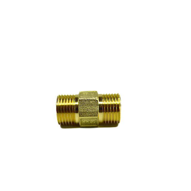 Hexagon joint brass pipe fittings with external thread