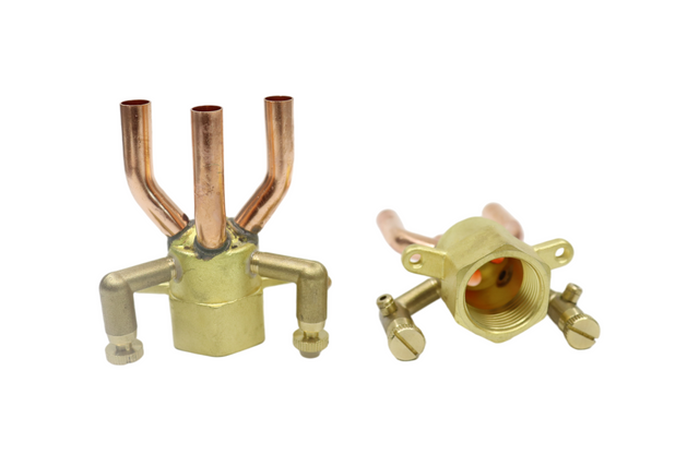 Fan Coil Unit Fitttings-customized brass distributor stream distributor