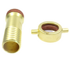 Brass oil meter connection fittings set