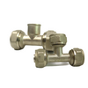 Multilayer pex compression female tee brass fittings