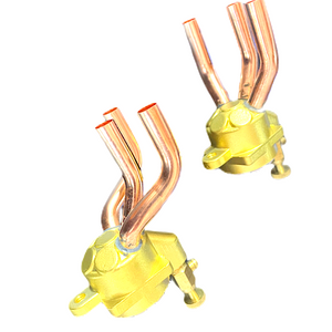 3 holes brass header of fan coil units