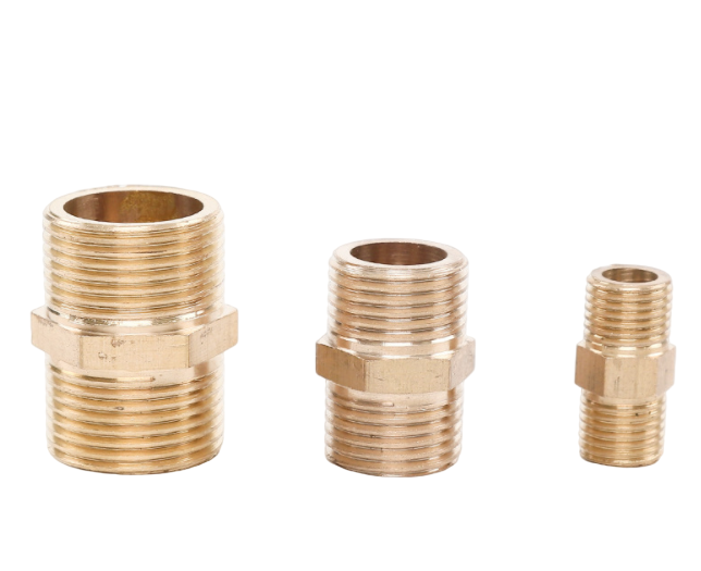 Brass male thread union connector for plumbing system