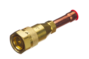 Quick connect valve for heat pump system-male connector /female connector series