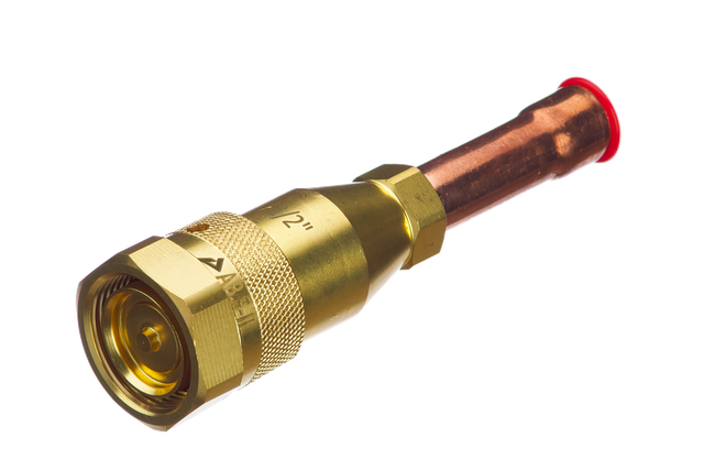 Quick connect valve for heat pump system-male connector /female connector series