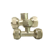 Multilayer pex compression female tee brass fittings