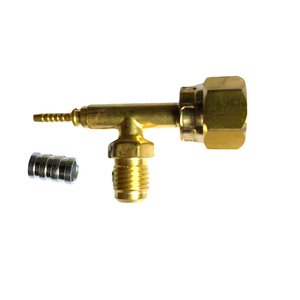 Brass Gas Tee Connector Brass Barbed Hose Fitting