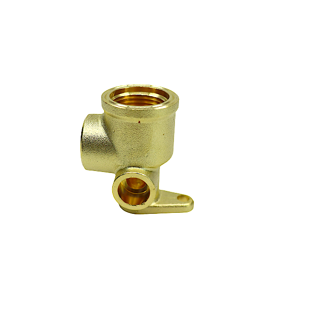 Threaded drop ear elbow fitting 