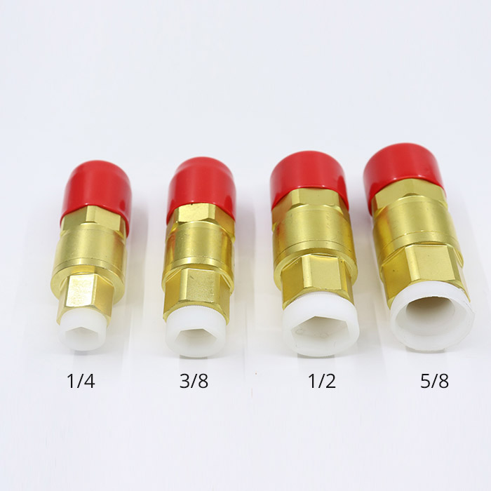 What are the different types of quick coupling valves