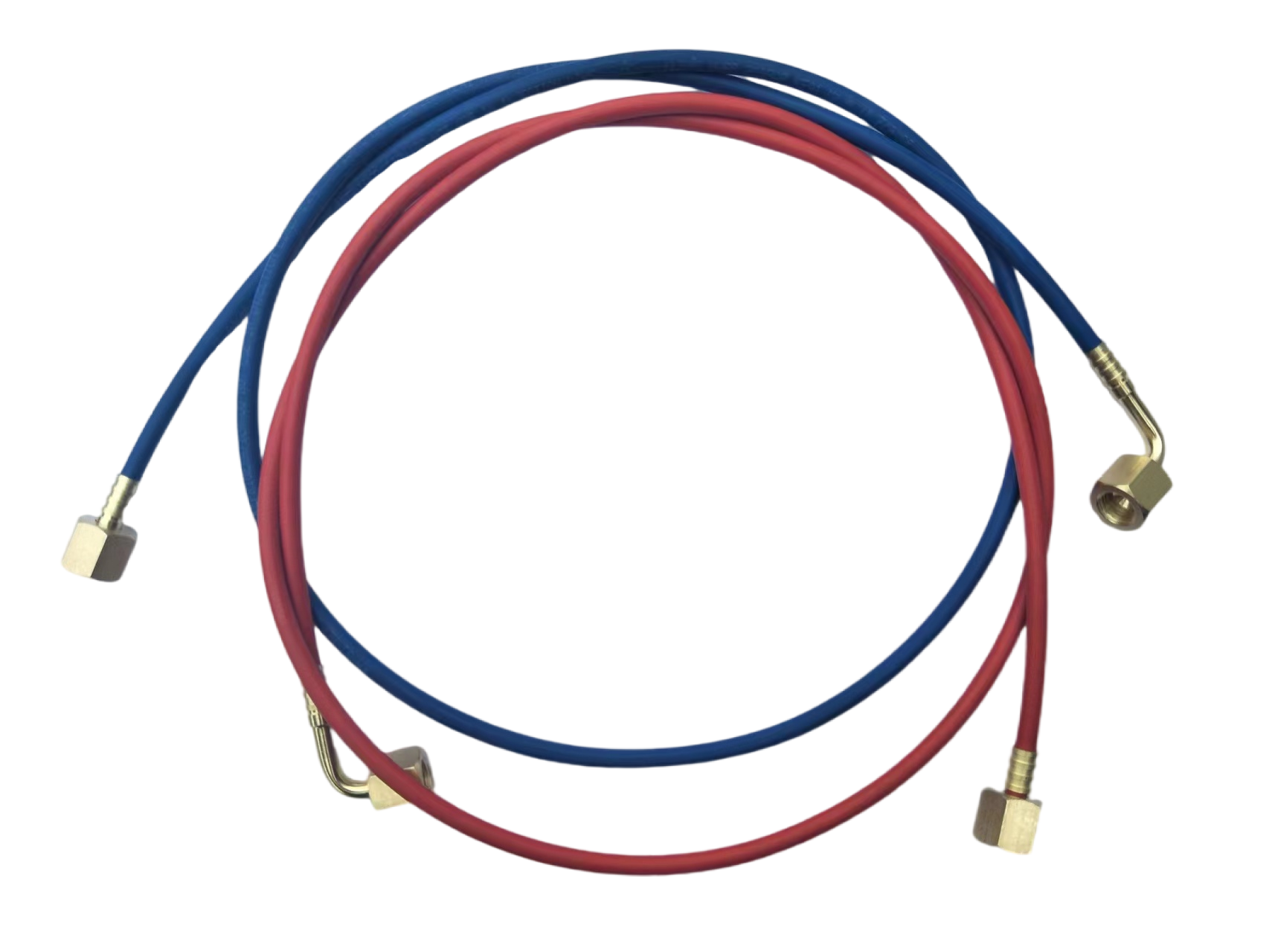 Oil gauge pressure control connection flexible hose with fittings