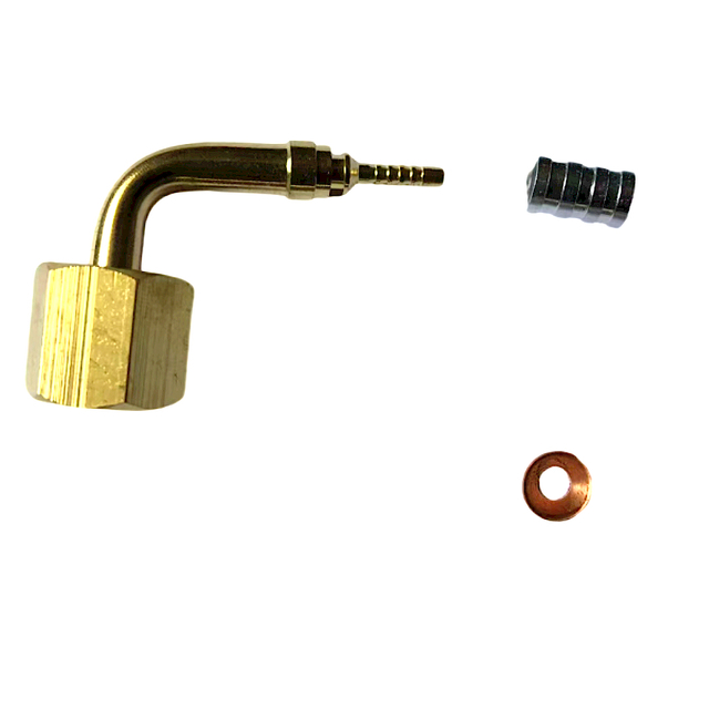 Oil gauge pressure control connection flexible hose with fittings