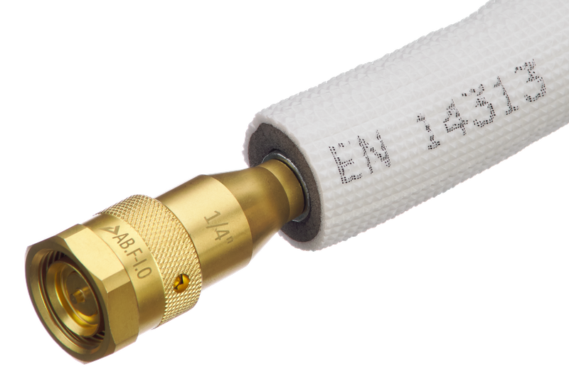 Quick connect valve for heat pump system-male connector /female connector series