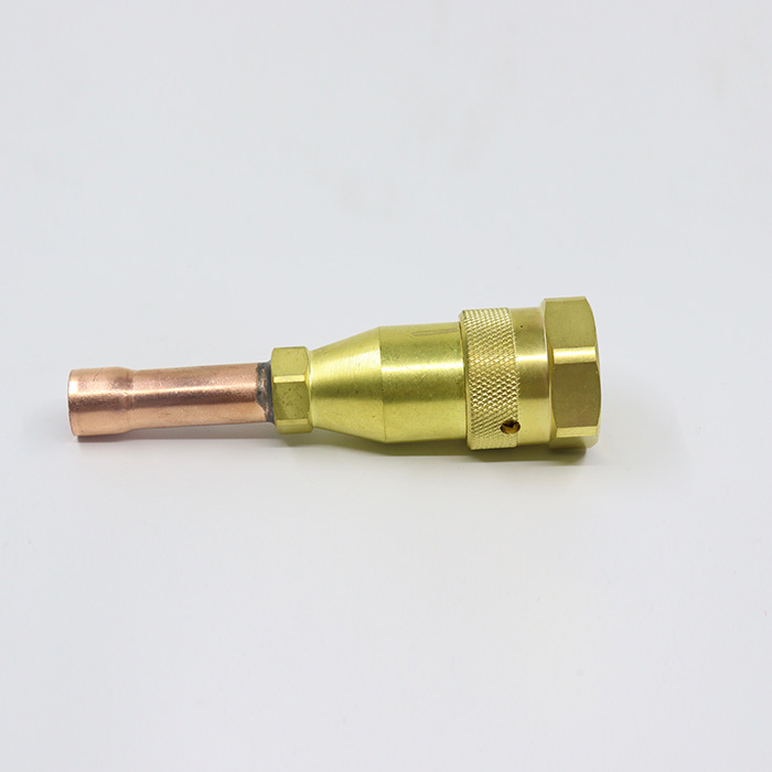 HVAC quick connect valve installation and structural inspection