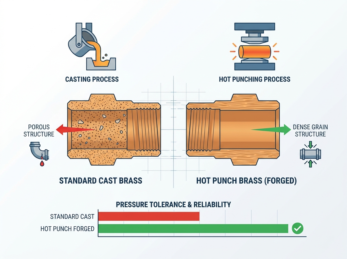 Hot punch brass fittings comparison